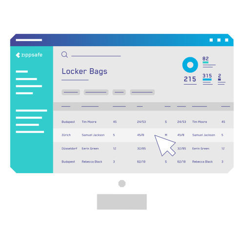 Logiciel de gestion - Zippsafe - pour casier vestiaire / temps réel / intelligent