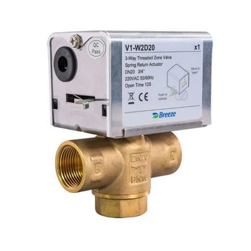 Électrovanne on/off - V1 - Breeze Controls - 3 voies / pour chauffage / pour climatisation