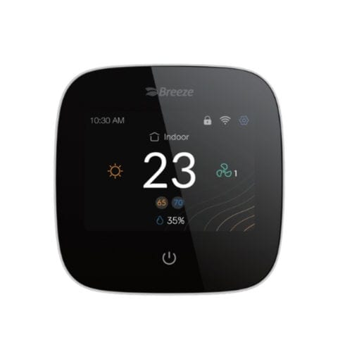 Thermostat numérique - BC108W-4DM - Breeze Controls - programmable / manuel / d'ambiance