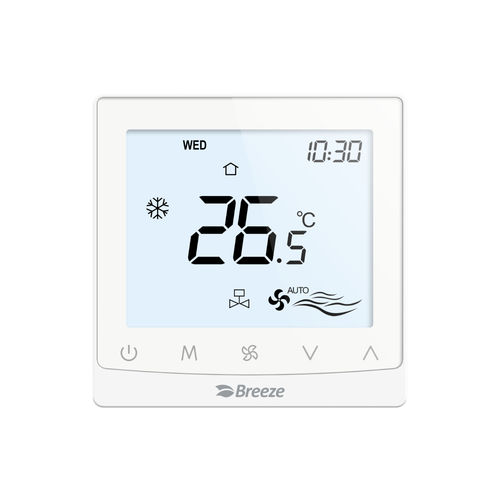 Thermostat numérique - BC105-4DM - Breeze Controls - programmable / pour chauffage / pour climatisation