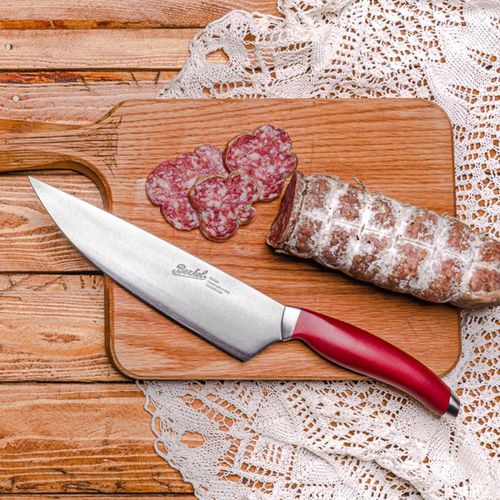 Couteau de chef avec manche en plastique - TEKNICA 20 RED - Berkel - avec lame en acier inoxydable