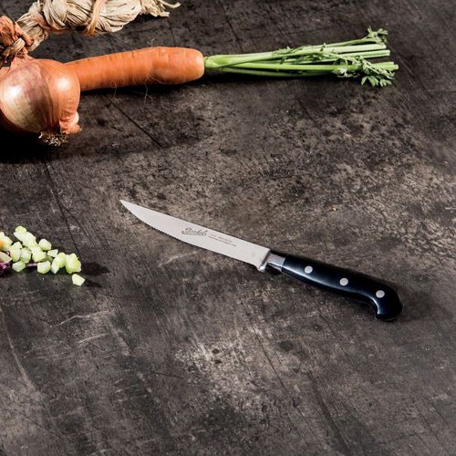 Couteau de chef avec manche en résine - ADHOC 16 BLACK - Berkel - avec lame en acier inoxydable