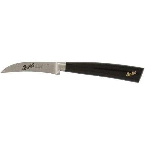 Couteau d'office avec manche en résine - ELEGANCE CURVED 7 BLACK - Berkel - avec lame en acier inoxydable