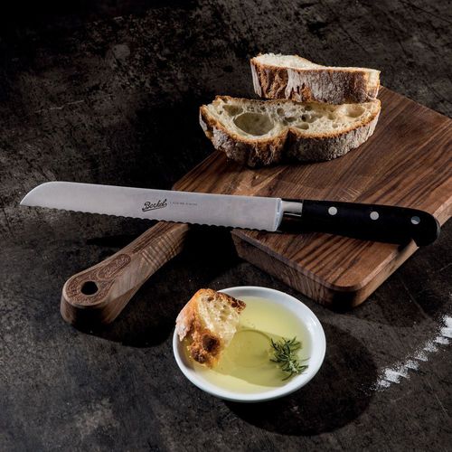 Couteau à pain avec manche en résine - ADHOC 22 BLACK - Berkel - avec lame en acier inoxydable