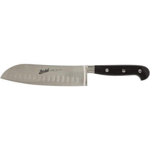 Couteau de cuisine avec manche en résine - ADHOC SANTOKU 18 BLACK - Berkel - avec lame en acier inoxydable