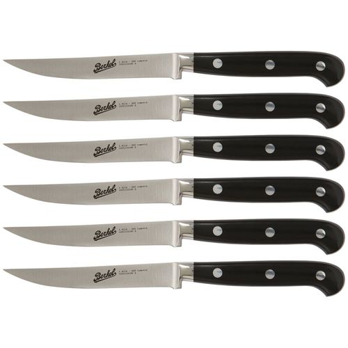 Couteau à steak avec manche en résine - ADHOC SET OF 6 PLAIN - Berkel - avec lame en acier inoxydable