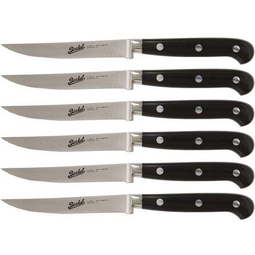 Couteau à steak avec manche en résine - ADHOC SET OF 6 SERRATED - Berkel - avec lame en acier inoxydable