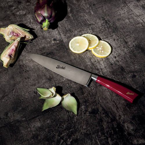 Couteau de chef avec manche en plastique - ELEGANCE 16 RED - Berkel - avec lame en acier inoxydable