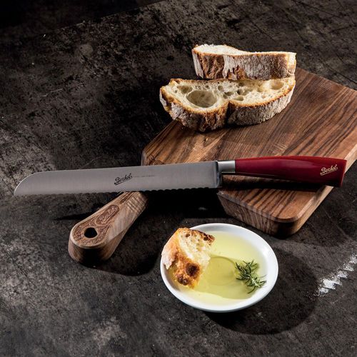 Couteau à pain avec manche en résine - ELEGANCE 22 RED - Berkel - avec lame en acier inoxydable