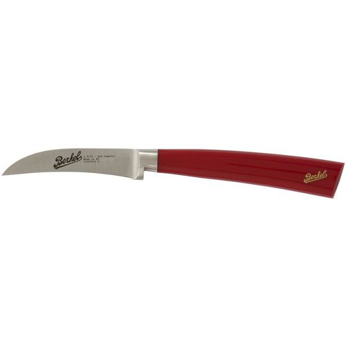 Couteau d'office avec manche en résine - ELEGANCE CURVED 7 RED - Berkel - avec lame en acier inoxydable