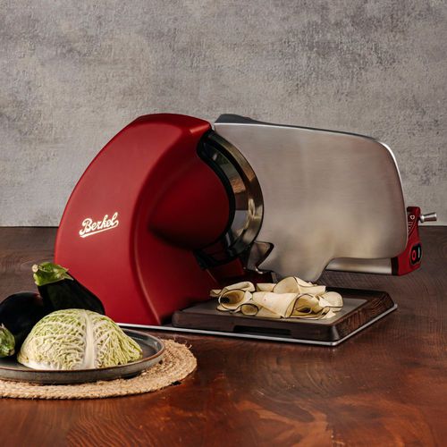 Trancheuse de pain - HOME LINE 250 PLUS MATTE RED - Berkel - à fromages / de fruits / de légumes