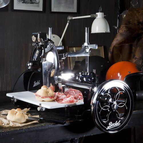 Trancheuse à viande - FLYWHEEL P15 BLACK - Berkel - manuelle / professionnelle / à lame circulaire