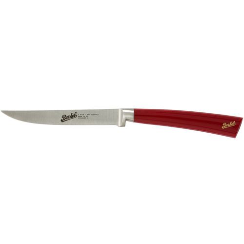 Couteau à steak avec manche en résine - ELEGANCE 11 RED - Berkel - avec lame en acier inoxydable