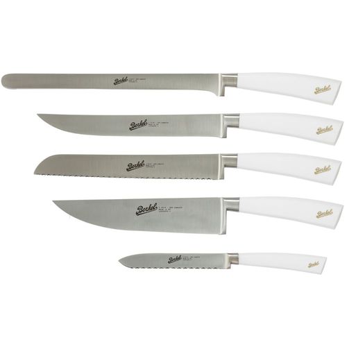 Couteau de cuisine avec manche en résine - ELEGANCE SET OF 5 WHITE - Berkel - avec lame en acier inoxydable