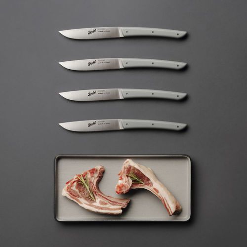 Couteau à steak avec manche en plastique - COLOR SET OF 4 GREY - Berkel - avec lame en acier inoxydable