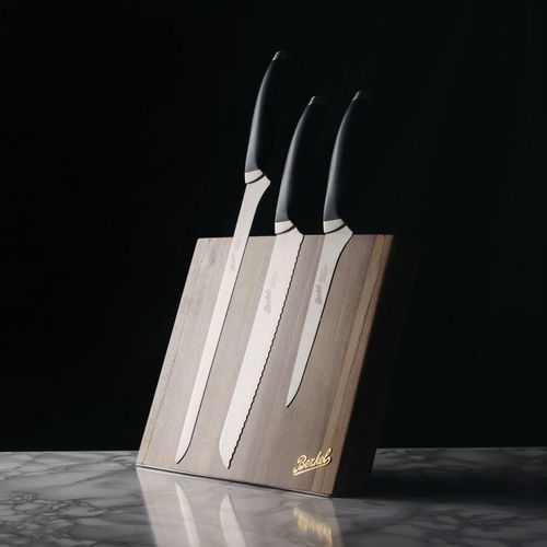 Couteau de cuisine avec manche en plastique - TEKNICA SET OF 3 BLACK - Berkel - avec lame en acier inoxydable