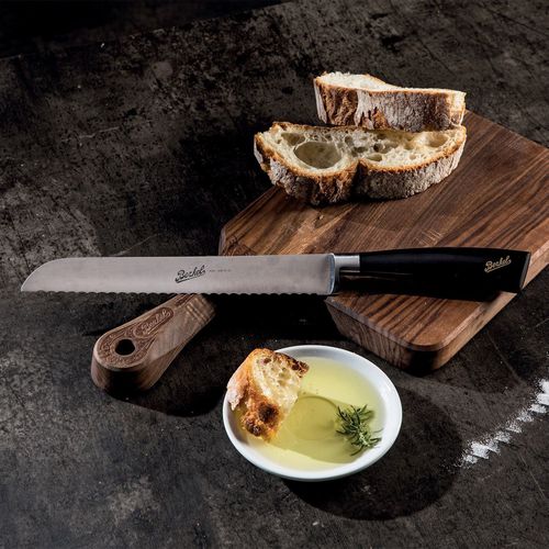 Couteau à pain avec manche en résine - ELEGANCE 22 BLACK - Berkel - avec lame en acier inoxydable