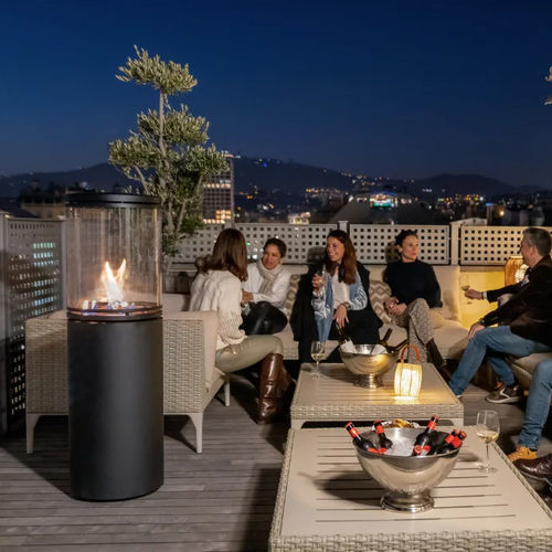 Chauffage de terrasse auto-portant - Patio - Le Feu - à gaz / à roulettes / vertical