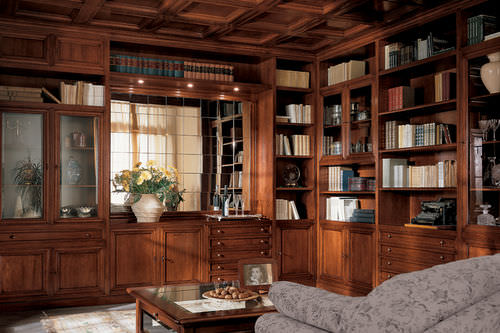 Bibliothèque classique - GALILEO - BAMAX - en bois