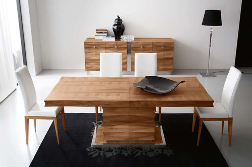 Table contemporaine - DIAMANTE - BAMAX - en bois / rectangulaire / à rallonge