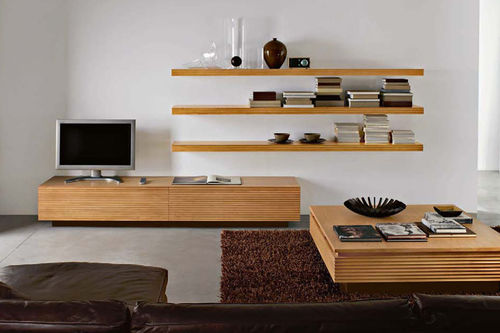 Meuble TV contemporain - CENTURY DAY NATURAL - BAMAX - en bois