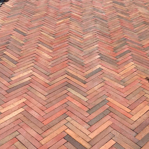Dallage en céramique - Tira Romana Vermelho Vulcânico Flashing - Vale de Gândara - d'extérieur / de jardin / marron