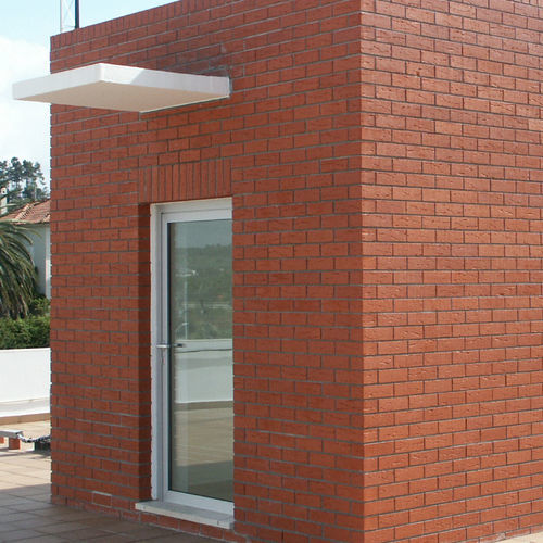 Brique pour façade - TFV Vermelho Vulcânico Lavrado - Vale de Gândara - pour mur / perforée / en clinker