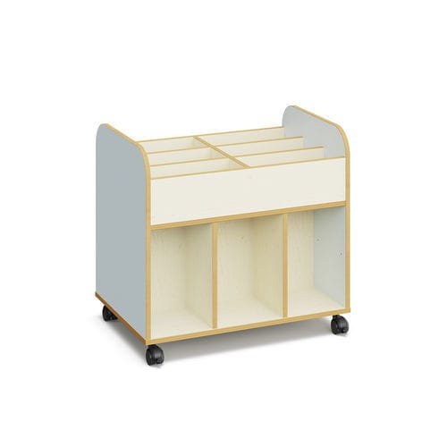 Bibliothèque à roulettes - Dan - Mirplay Objektmöbel - contemporaine / pour école maternelle / en contreplaqué