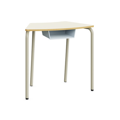 Table d'enseignement contemporaine - Octa - Mirplay Objektmöbel - en mélaminé / avec piètement en métal peint / à roulettes