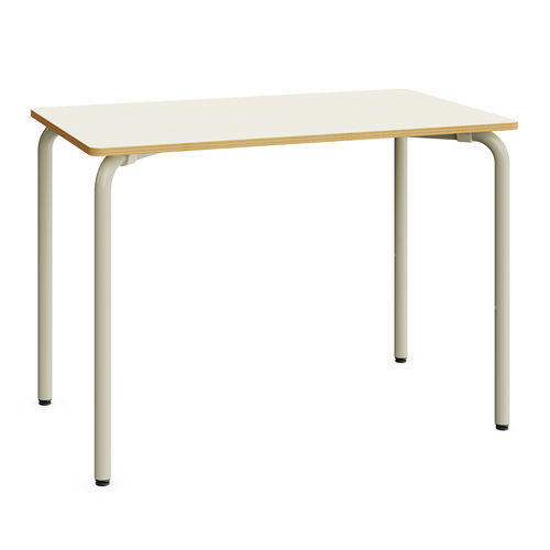 Table d'enseignement contemporaine - Mirplay Objektmöbel - en MDF / avec piètement en métal peint / rectangulaire