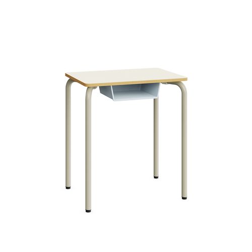 Table d'enseignement contemporaine - Mirplay Objektmöbel - en mélaminé / avec piètement en métal peint / rectangulaire