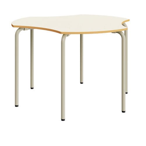 Table d'enseignement contemporaine - Trisix - Mirplay Objektmöbel - en mélaminé / avec piètement en métal peint / à hauteur réglable