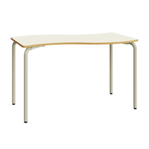 Table d'enseignement contemporaine - Wave - Mirplay Objektmöbel - en MDF / avec piètement en métal peint / à hauteur réglable