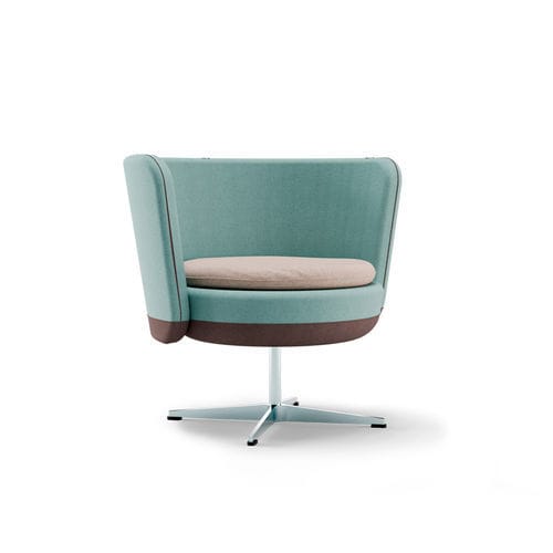 Fauteuil contemporain - Manny - Mirplay Objektmöbel - en tissu / en bois / tapissé
