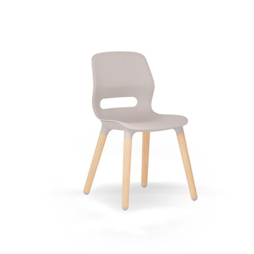 Chaise contemporaine - Jun - Mirplay Objektmöbel - d'intérieur / en polypropylène / avec piètement en bois