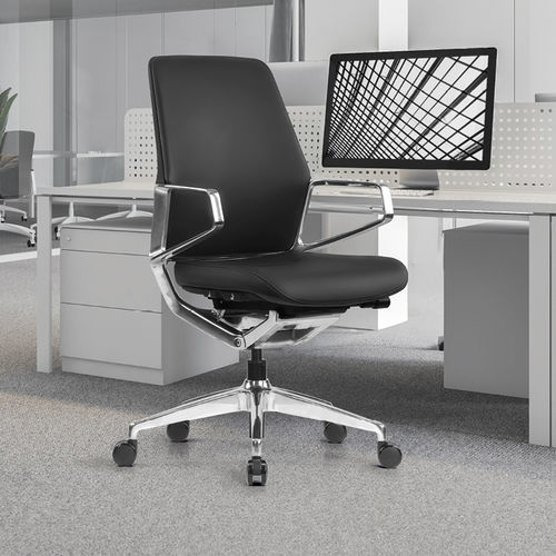 Fauteuil de direction contemporain - CYBER - Gierre Sedute - en cuir / en tissu / en métal