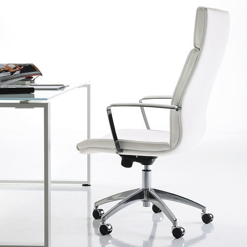 Fauteuil de direction contemporain - CALYPSO - Gierre Sedute - en cuir / en tissu / en métal