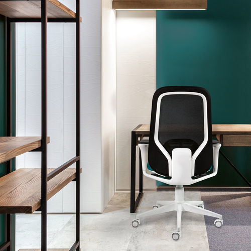Chaise de bureau contemporaine - YAMA - Gierre Sedute - d'intérieur / en tissu / avec piètement en métal