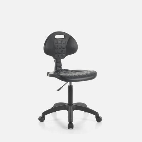 Tabouret de bureau contemporain - CIRCE - Gierre Sedute - en cuir / en tissu / avec piètement en métal