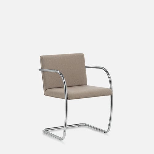 Chaise visiteur contemporaine - GLAM - Gierre Sedute - d'intérieur / en cuir / en tissu