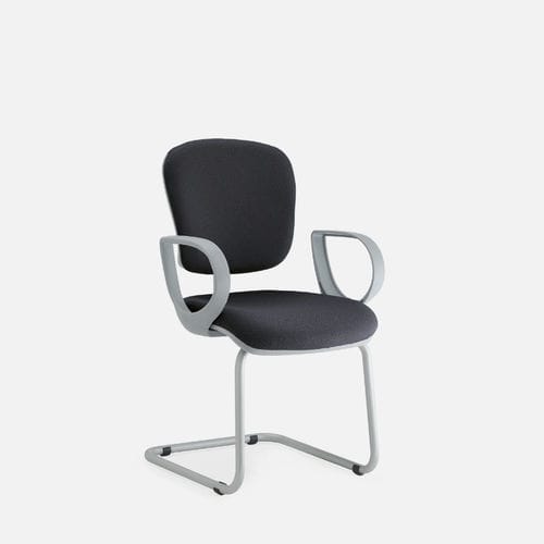 Chaise visiteur contemporaine - KLIO - Gierre Sedute - d'intérieur / en cuir / en tissu
