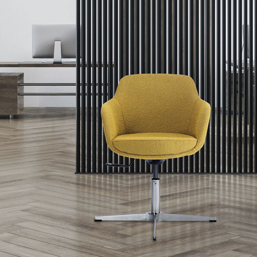 Chaise visiteur contemporaine - LADY - Gierre Sedute - d'intérieur / en cuir / en tissu