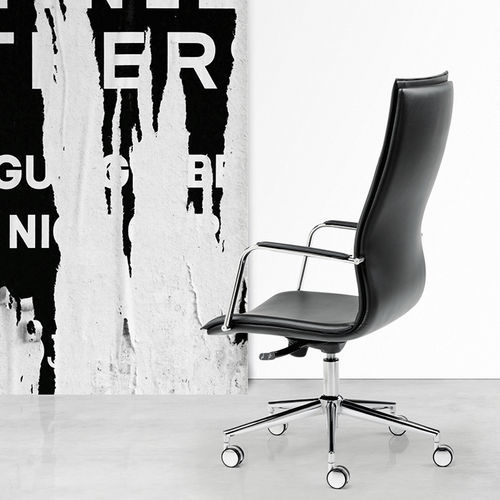 Fauteuil de direction contemporain - ETIENNE - Gierre Sedute - en cuir / en tissu / en métal