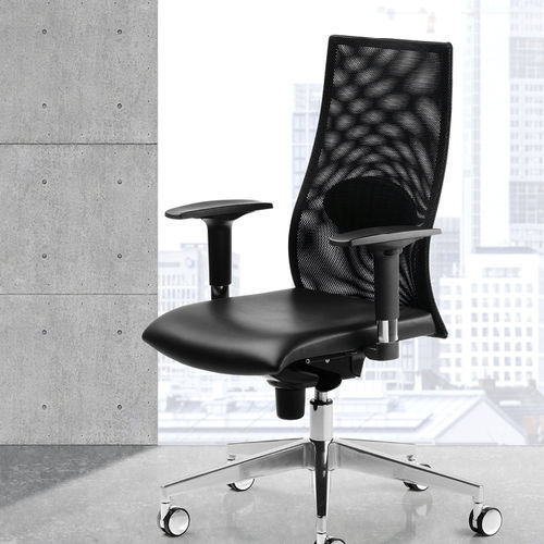 Fauteuil de direction contemporain - KUMA - Gierre Sedute - en tissu / en métal / avec dossier haut