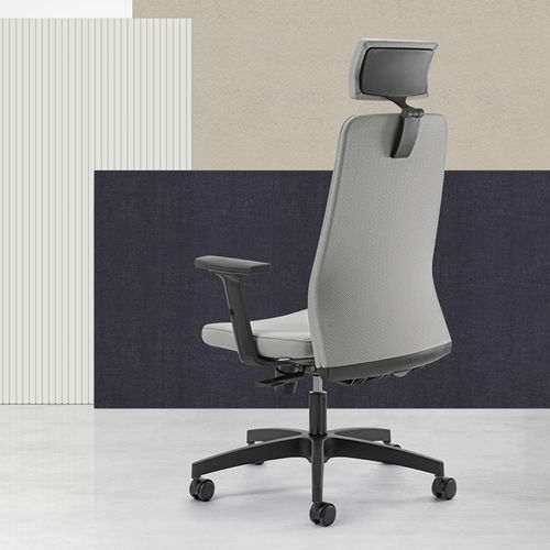 Fauteuil de direction contemporain - EUDORA - Gierre Sedute - en cuir / en tissu / en métal