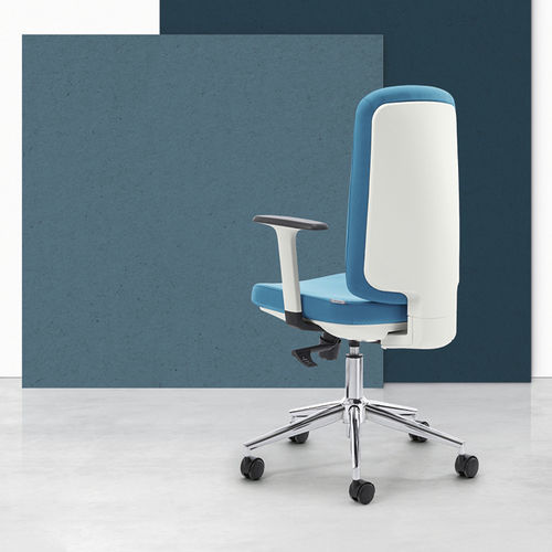 Chaise de bureau contemporaine - AKILA - Gierre Sedute - d'intérieur / en chrome / en cuir