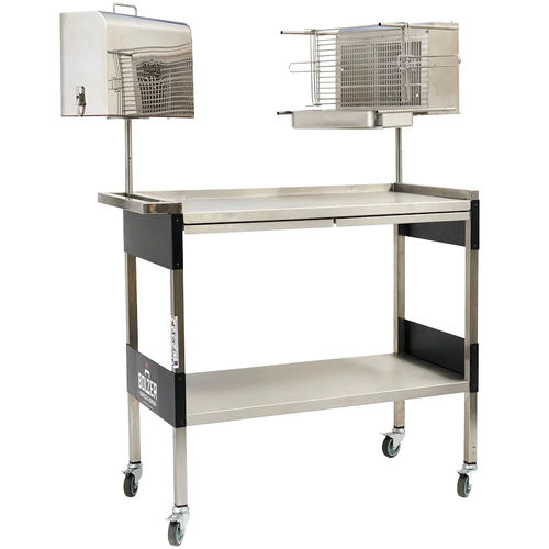 Chariot pour barbecue - T1/T2 - Bolzer - en inox