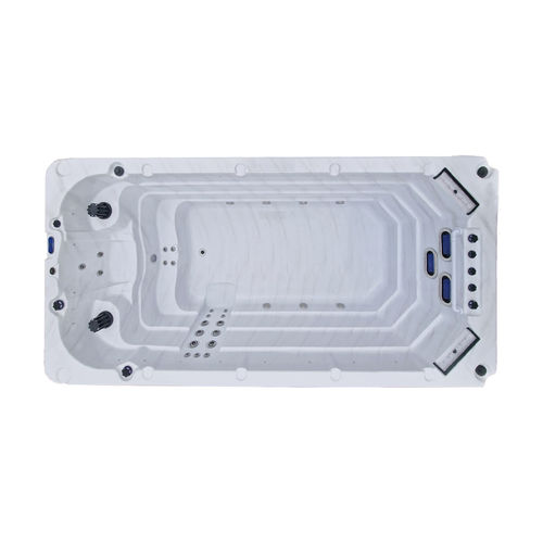 Spa de nage hors-sol - Amazon 4.8 - Catalina Spas - rectangulaire / 1 place / en inox