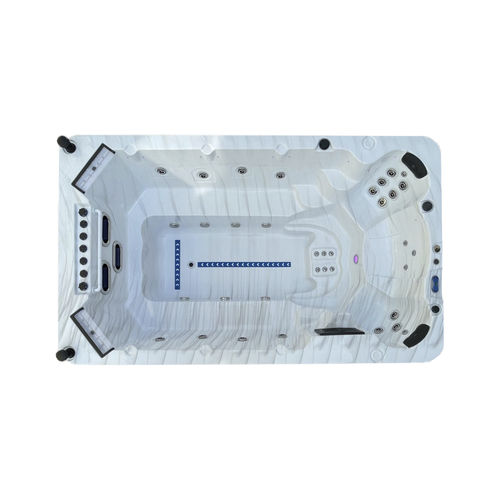 Spa de nage hors-sol - Mardi Gras - Catalina Spas - rectangulaire / onze places / en inox