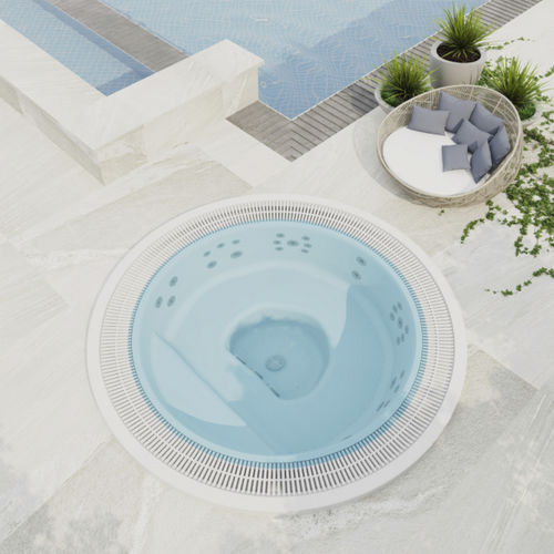 Spa encastrable - Mila - Catalina Spas - rond / sept places / en aluminium